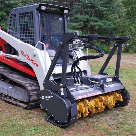 bradco skid steer mulcher|bradco mm60 forestry mulcher.